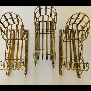 THREE beautiful sleighs.